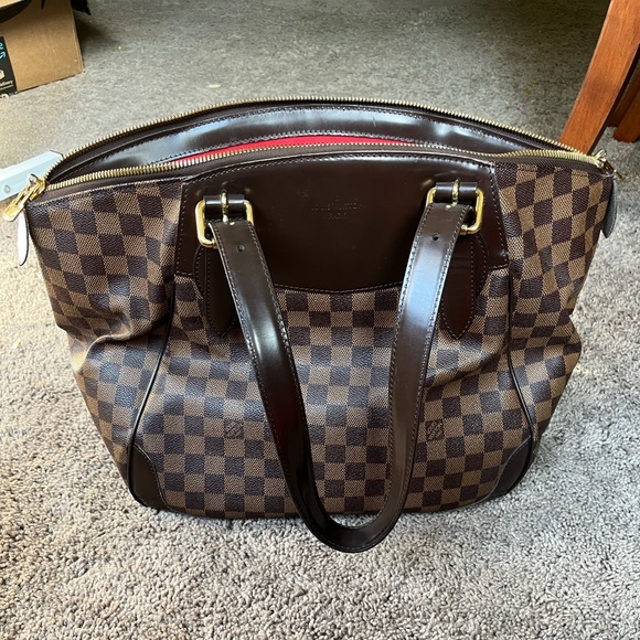 Louis Vuitton Verona Brown Ebene Canvas Shoulder Bag - Picture 4 of 8